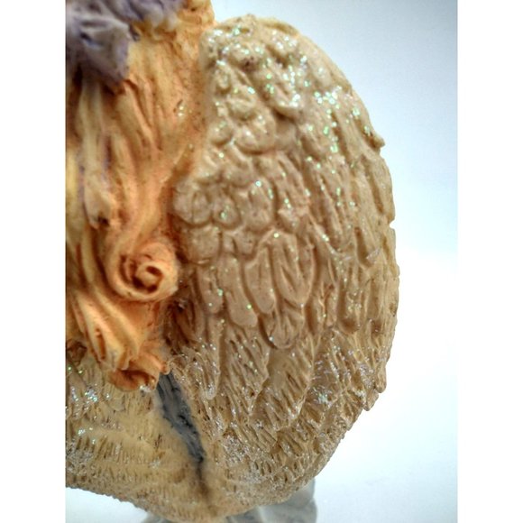 Angel Figure Holding Flower Bouquet by Abbey Press Religious Figurine Artistic - Picture 9 of 13